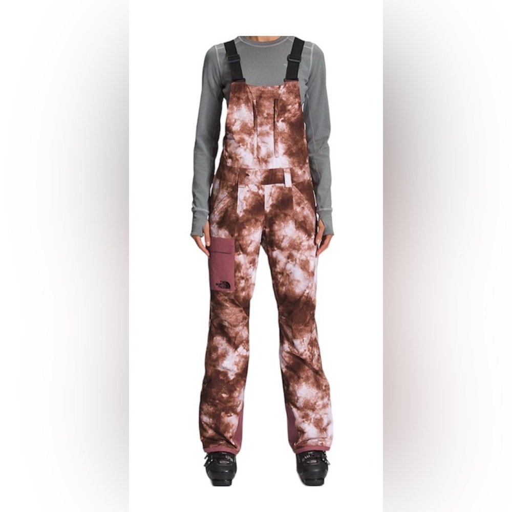 The North Face Women Freedom Ski Snow Bib Pant Wild Ginger Brown
